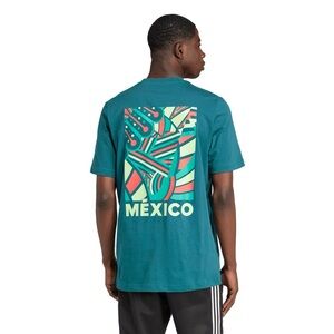 Mexico Soccer Adidas Graphic Fan Shirt Mens XL Mystery Green‎ IW0190 (NWT)